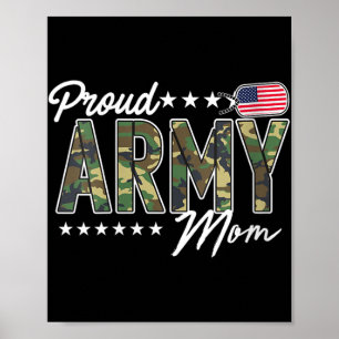 Womens Ocp Proud Army Mum For Mothers Of Soldiers  Poster