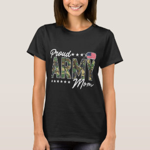 Womens Ocp Proud Army Mum For Mothers Of Soldiers T-Shirt