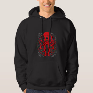 Womens Octopus Guitar T Music Kraken Electric Bass Hoodie