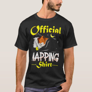 Womens Official Napping Cute Guinea Pig Sleeping C T-Shirt