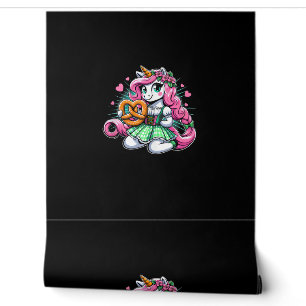 Womens Oktoberfest Unicorn with Pretzel Tank Top Wallpaper