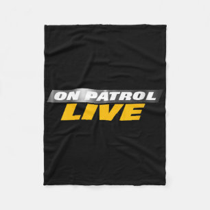 Womens On Patrol Live Logo V-neck Fleece Blanket