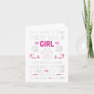 Womens Once Upon A Time There Was A Girl And A Dog Card