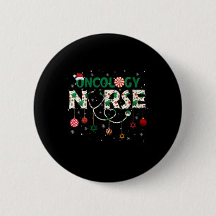 Womens Oncology Nurse Christmas Santa's Favourite 6 Cm Round Badge