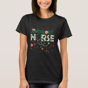 Womens Oncology Nurse Christmas Santa's Favourite  T-Shirt