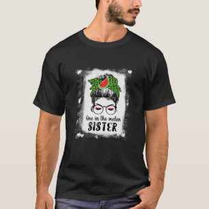 Womens One In The Melon Sister Leopard Watermelon T-Shirt