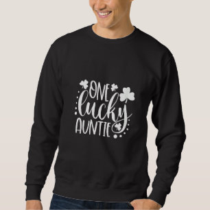 Womens One Lucky Mama Clover St Patrick's Day Iris Sweatshirt