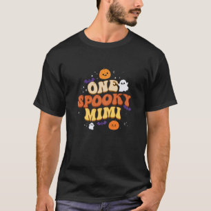 Womens One Spooky Mimi Boo Halloween Cute Family T-Shirt