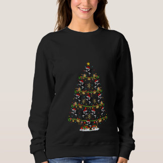 Womens  Orca Fish  Lights Xmas Santa Orca Christma Sweatshirt