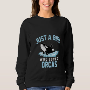 Womens Orca Girls Women Ocean Animal Killer Whale Sweatshirt