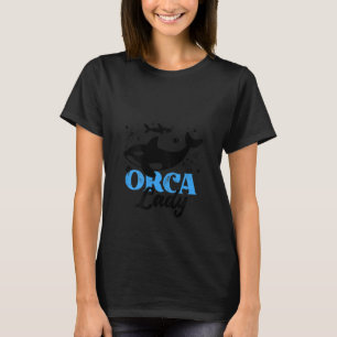 Womens  Orca  Graphic For Women Girls Kids Whale T T-Shirt