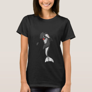 Womens Orca Whale Kids Girls Boys V Neck T-Shirt
