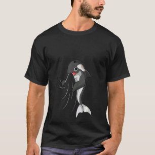 Womens Orca Whale Kids Girls Boys V Neck T-Shirt