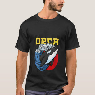 Womens Orca Whale Sea Orca Whale V-Neck T-Shirt