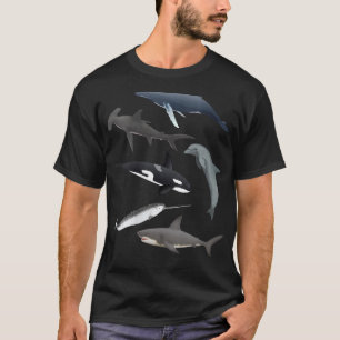 Womens Orca Whale Shark Narwhal Dolphin Sea Creatu T-Shirt