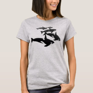 Women's Orca Whale T-Shirt Plus Size Orca Shirt