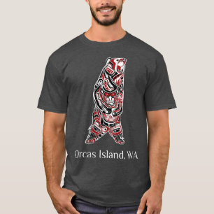 Womens Orcas Island WA Native American Indian Brow T-Shirt