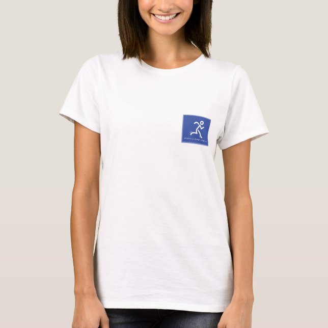 Women's Organic Fitted AchillesBlog T-shirt (Front)