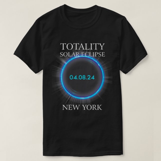Womens otal Solar Eclipse 2024 New York 04  T-Shirt (Design Front)