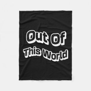 Womens Out Beyond The Galaxy Cosmic Vibes Intergal Fleece Blanket