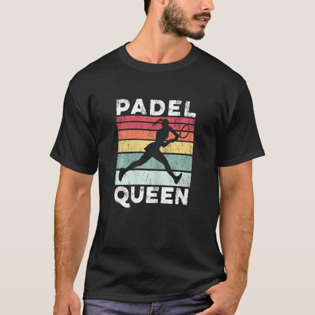 Womens Padel Queen Tennis Sprayer T-Shirt (Front)
