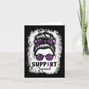 Womens Pancreatic Cancer Awareness Support Squad M Card