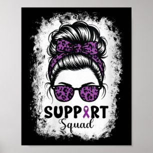 Womens Pancreatic Cancer Awareness Support Squad M Poster