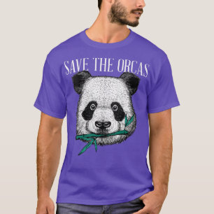 Womens Panda Bear Orca - Parody Killer Whale Funny T-Shirt