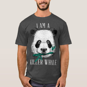 Womens Panda Bear Orca Whale - Parody Killer Whale T-Shirt