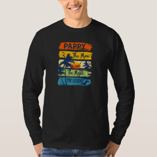 Womens Pappy The Man The Myth The Legend Beach Sum T-Shirt
