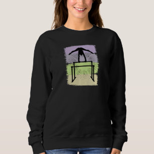 Womens Parallel Bars Gymnast Jumping Competition C Sweatshirt