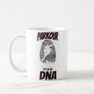 Womens Parkour Free Running Traceur Dna Fingerprin Coffee Mug