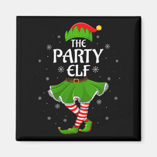 Womens Party Elf Christmas Family Girls Women Elf Magnet