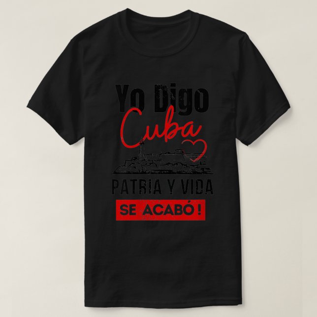 Womens Patria y Vida Cuba VNeck  T-Shirt (Design Front)
