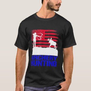 Womens Patriotic Archery Hunting T-Shirt