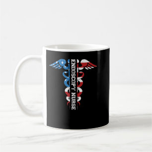 Womens Patriotic Endoscopy Nurse 4th Of July USA A Coffee Mug