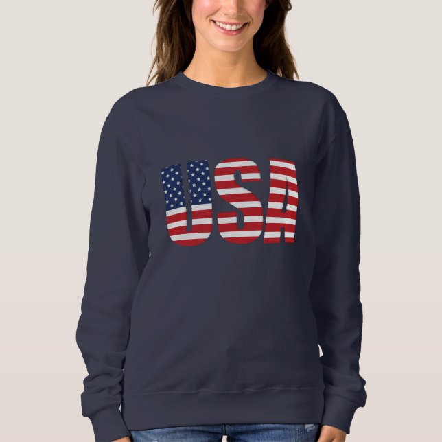 Women's Patriotic Sweatshirt (Front)