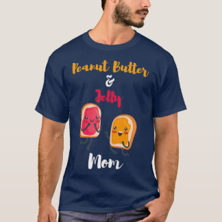 Womens Peanut Butter and Jelly Mum  Funny PB  J T-Shirt
