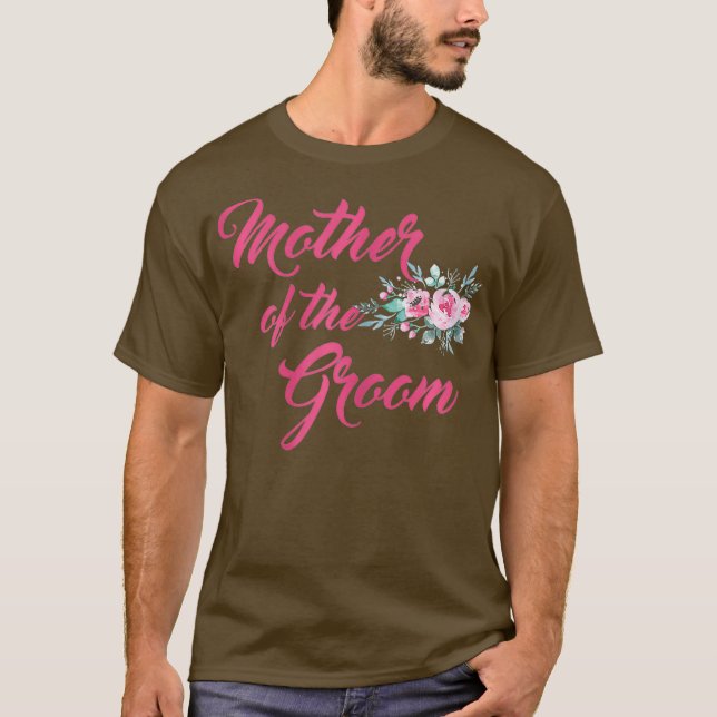 Womens Peonies Wedding Matching Bridal Party  of T-Shirt (Front)