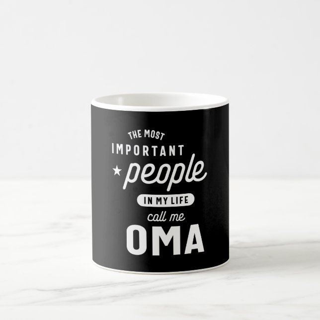 Womens People In My Life Call Me Oma Gift Coffee Mug (Center)
