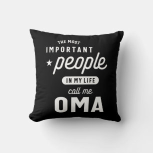 Womens People In My Life Call Me Oma Gift Cushion
