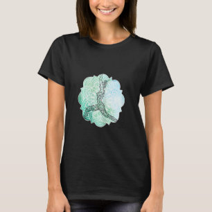 Womens Perfect Retro Spiritual Gangsta Yoga Relax T-Shirt