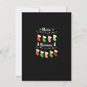 Womens Personalised Mum Meemaw Christmas Gift - Xm Invitation