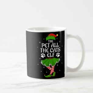 Womens Pet All The Cats Elf Christmas Girls Women  Coffee Mug