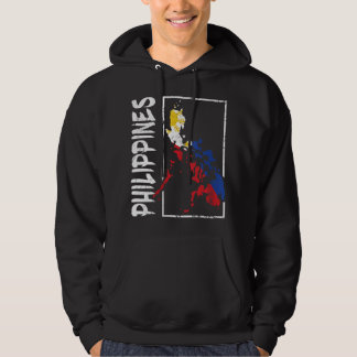 Womens Philippines Flag And Filipino Pride V-Neck. Hoodie