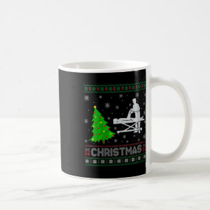 Womens Physical Therapist Xmas Tree Lighting Ugly Coffee Mug