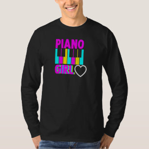 Womens Piano Girl Pianist Piano Player Musician Mu T-Shirt