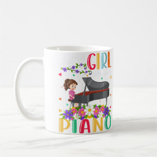 Womens Piano Music Lover Just A Girl Who Loves Pia Coffee Mug