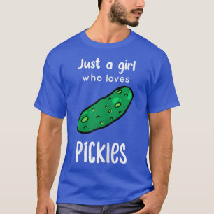 Womens Pickle Cute Cucumber Green Vegan Funny Girl T-Shirt