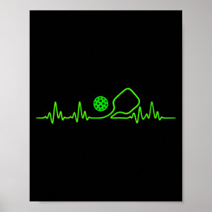 Women's pickleball art for men women pickle ball poster